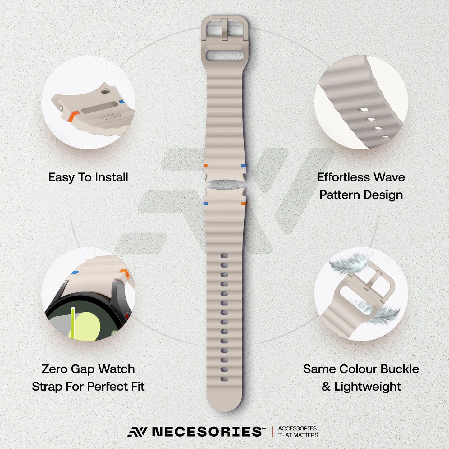Silicon Marine Band for Samsung Galaxy Watch