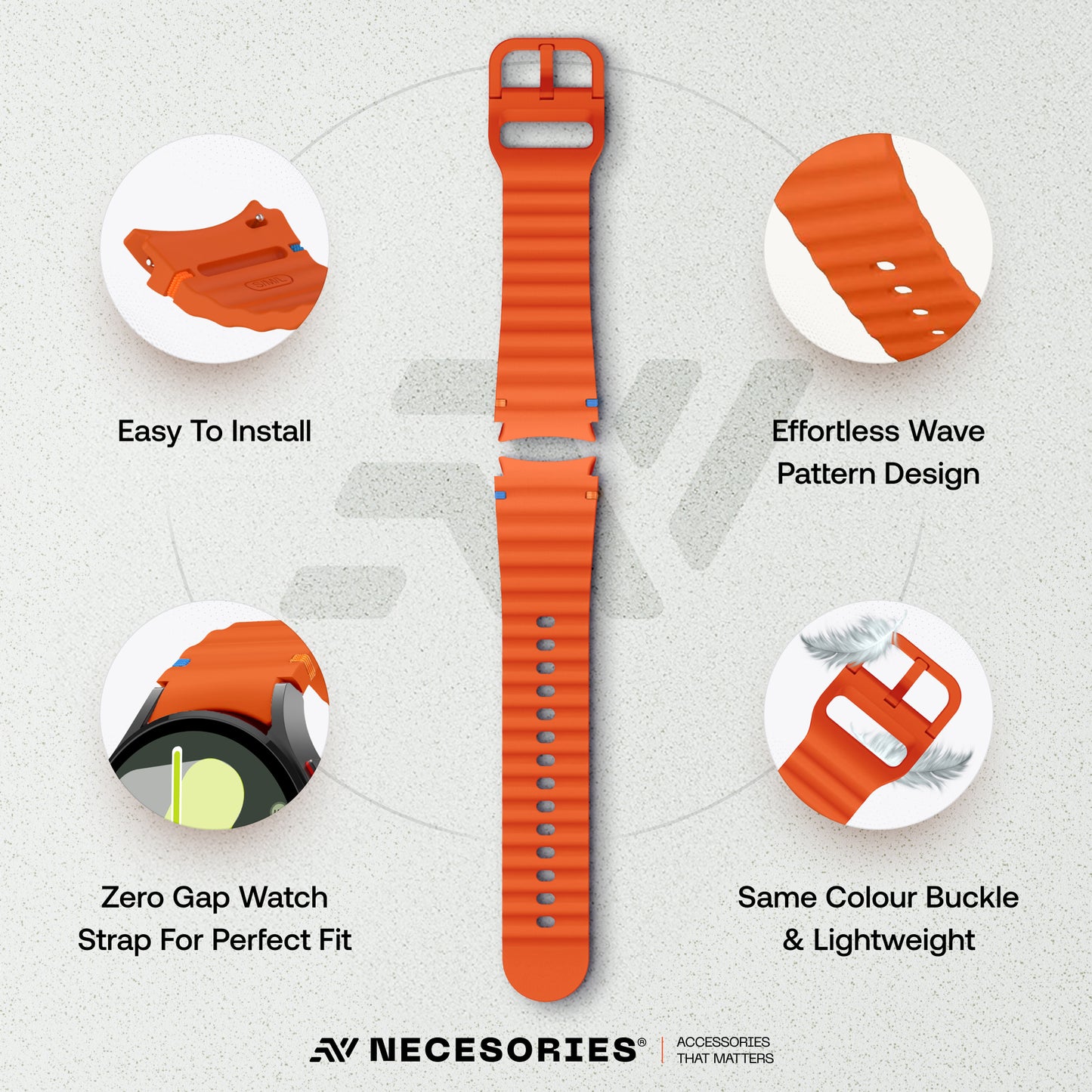 Silicon Marine Band for Samsung Galaxy Watch
