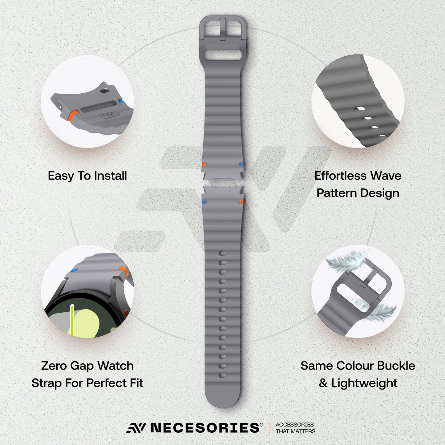 Silicon Marine Band for Samsung Galaxy Watch