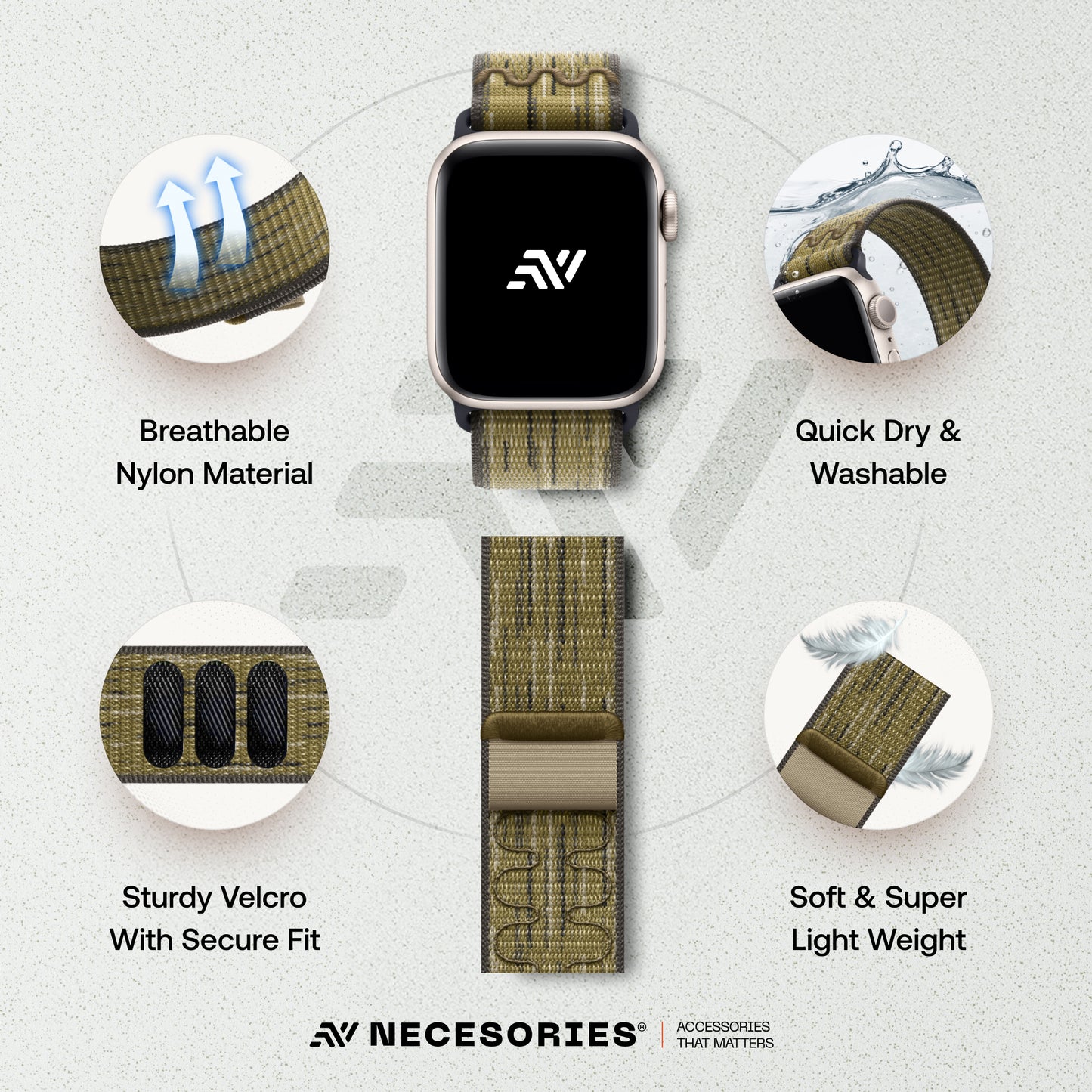 Nylon Velcro Sports Strap