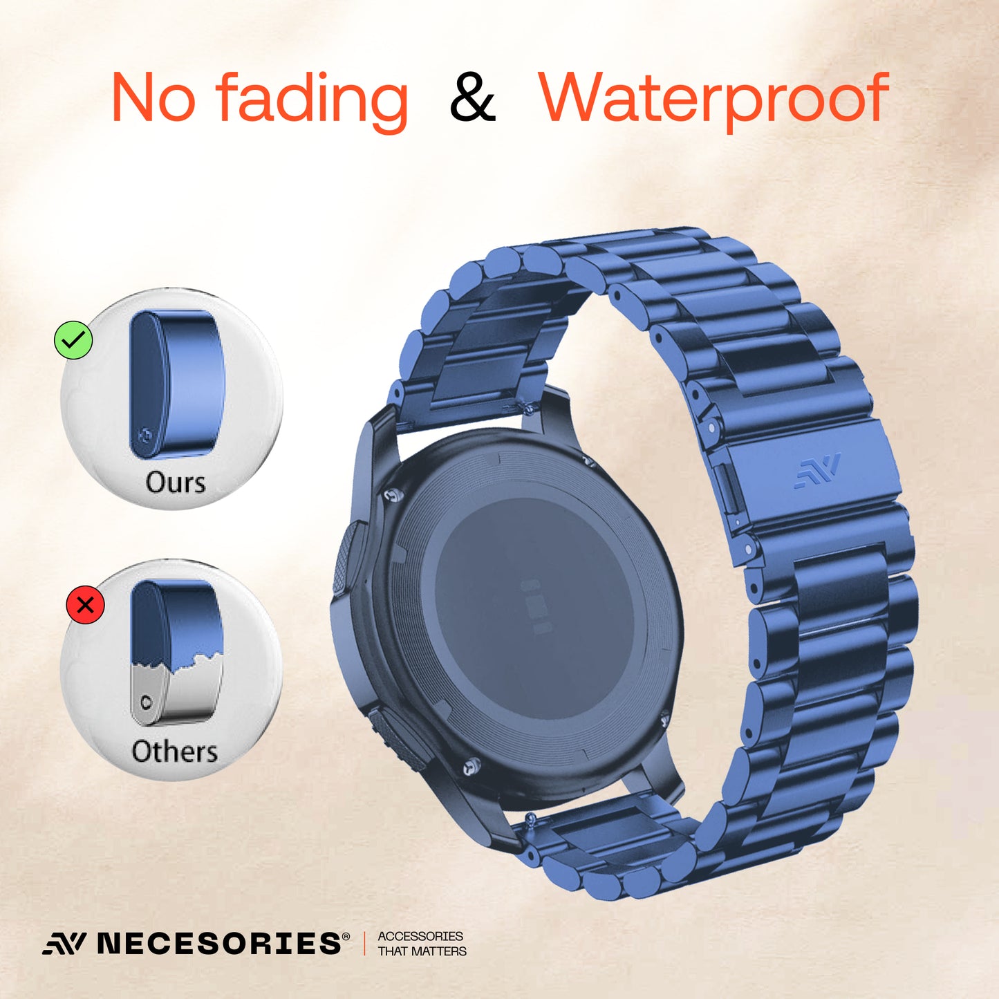 Stainless Steel Rado Style Strap