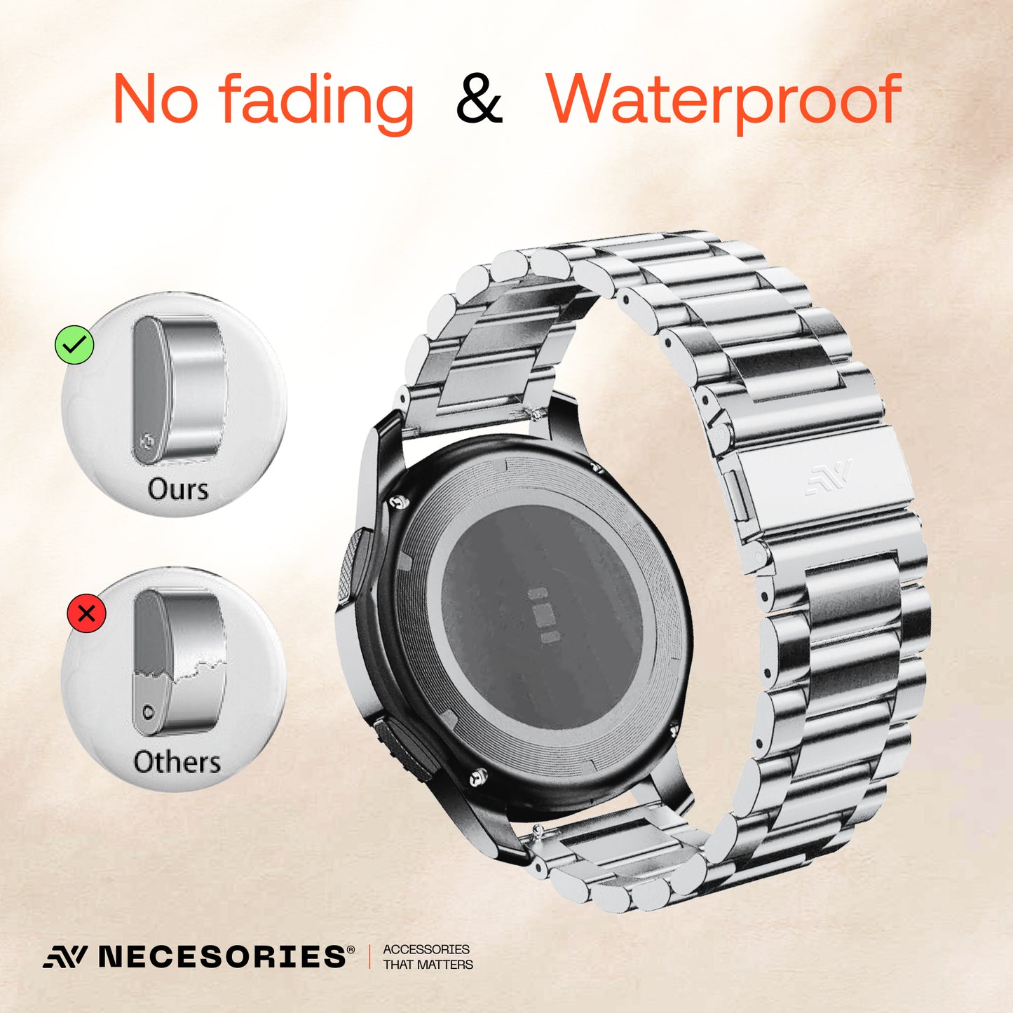 Stainless Steel Rado Style Strap