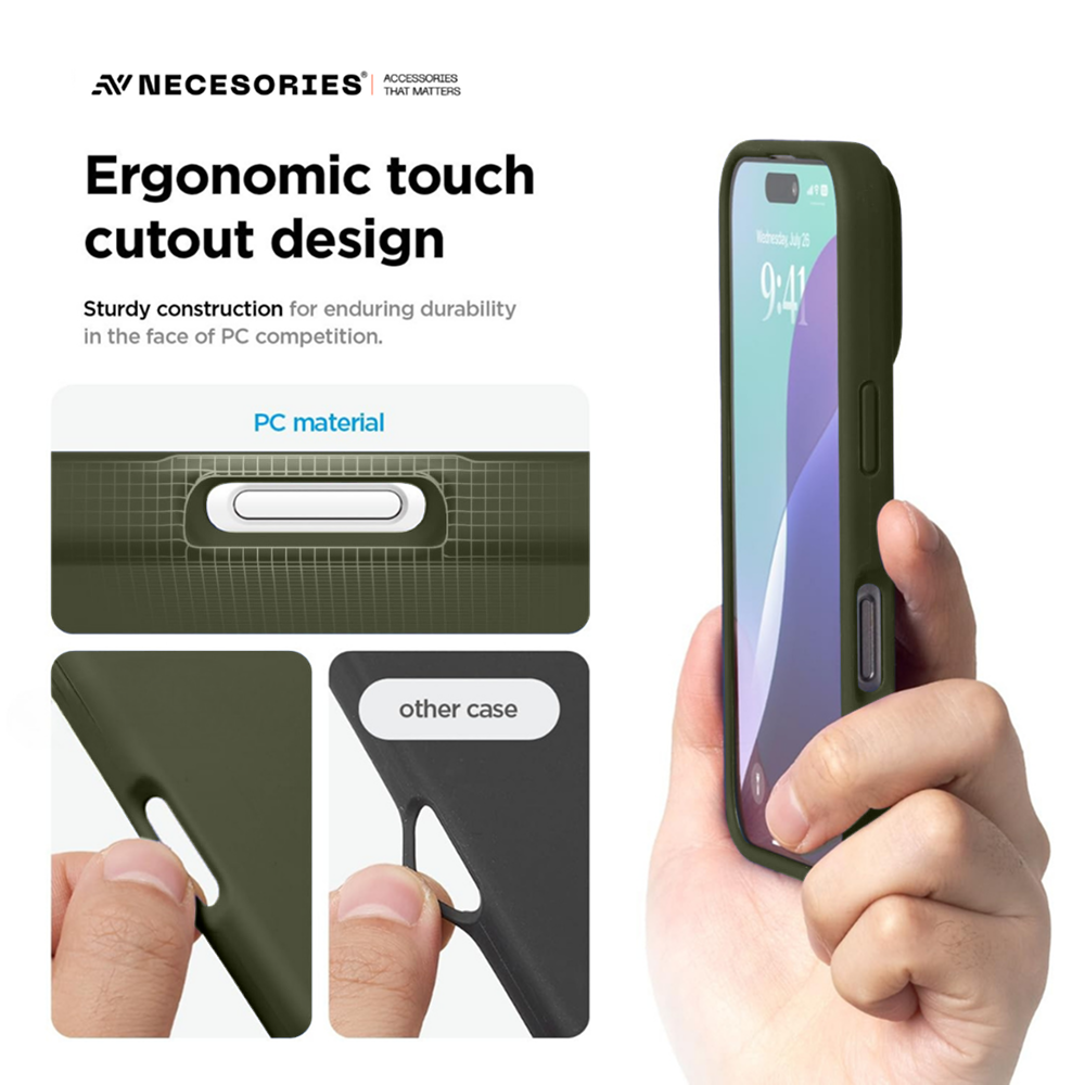 Necesories Liquid Silicone Case for iPhone 17 Series Case