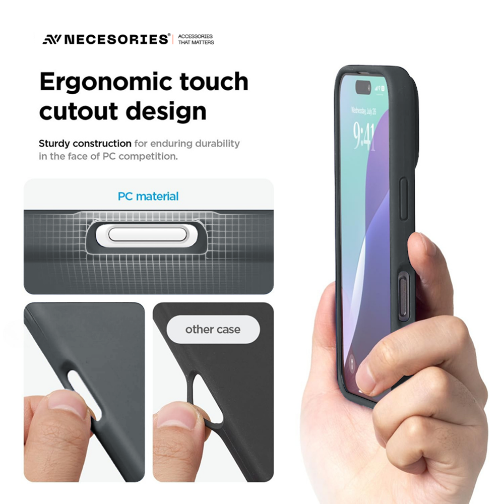 Necesories Liquid Silicone Case for iPhone 17 Series Case