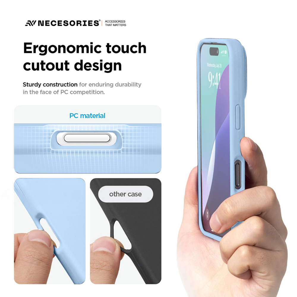 Necesories Liquid Silicone Case for iPhone 17 Series Case