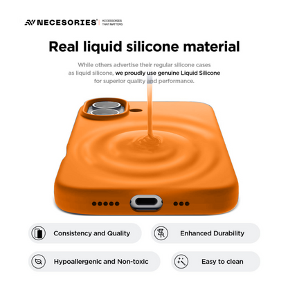 Necesories Liquid Silicone Case for iPhone 17 Series Case