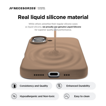 Necesories Liquid Silicone Case for iPhone 17 Series Case