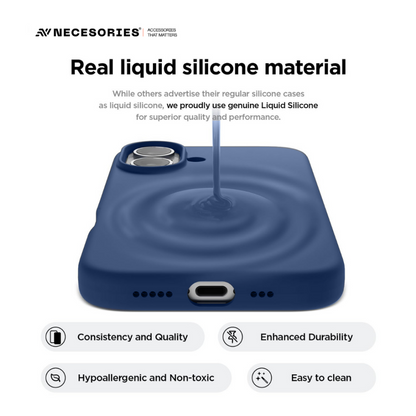 Necesories Liquid Silicone Case for iPhone 17 Series Case