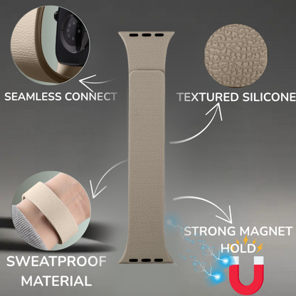 Necesories Magnetic Silicone Snap on Iwatch Strap