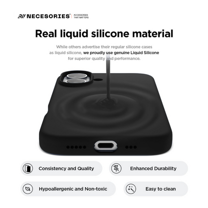 Necesories Liquid Silicone Case for iPhone 17 Series Case
