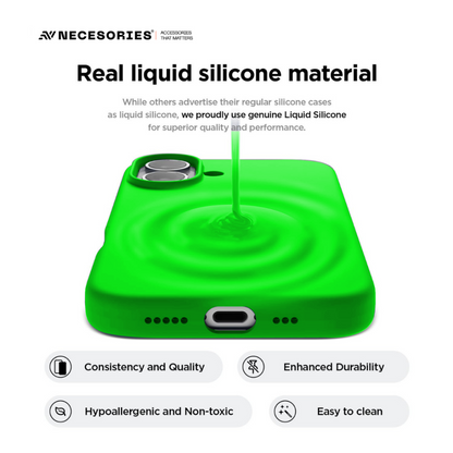 Necesories Liquid Silicone Case for iPhone 17 Series Case