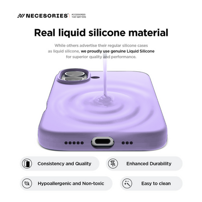 Necesories Liquid Silicone Case for iPhone 17 Series Case