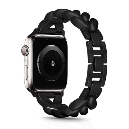 Necesories Alloy Strap , Stylish Elegance ,Bling Heart Shaped Link iWatch Band for Women
