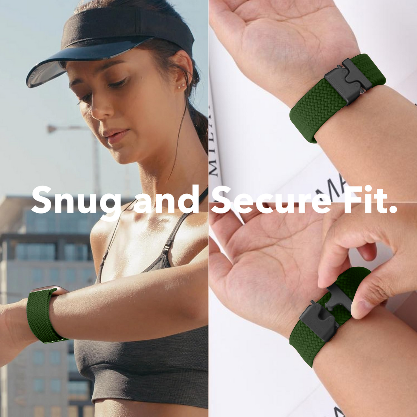 Necesories® Braided Buckle Loop Nylon Strap for Iwatch