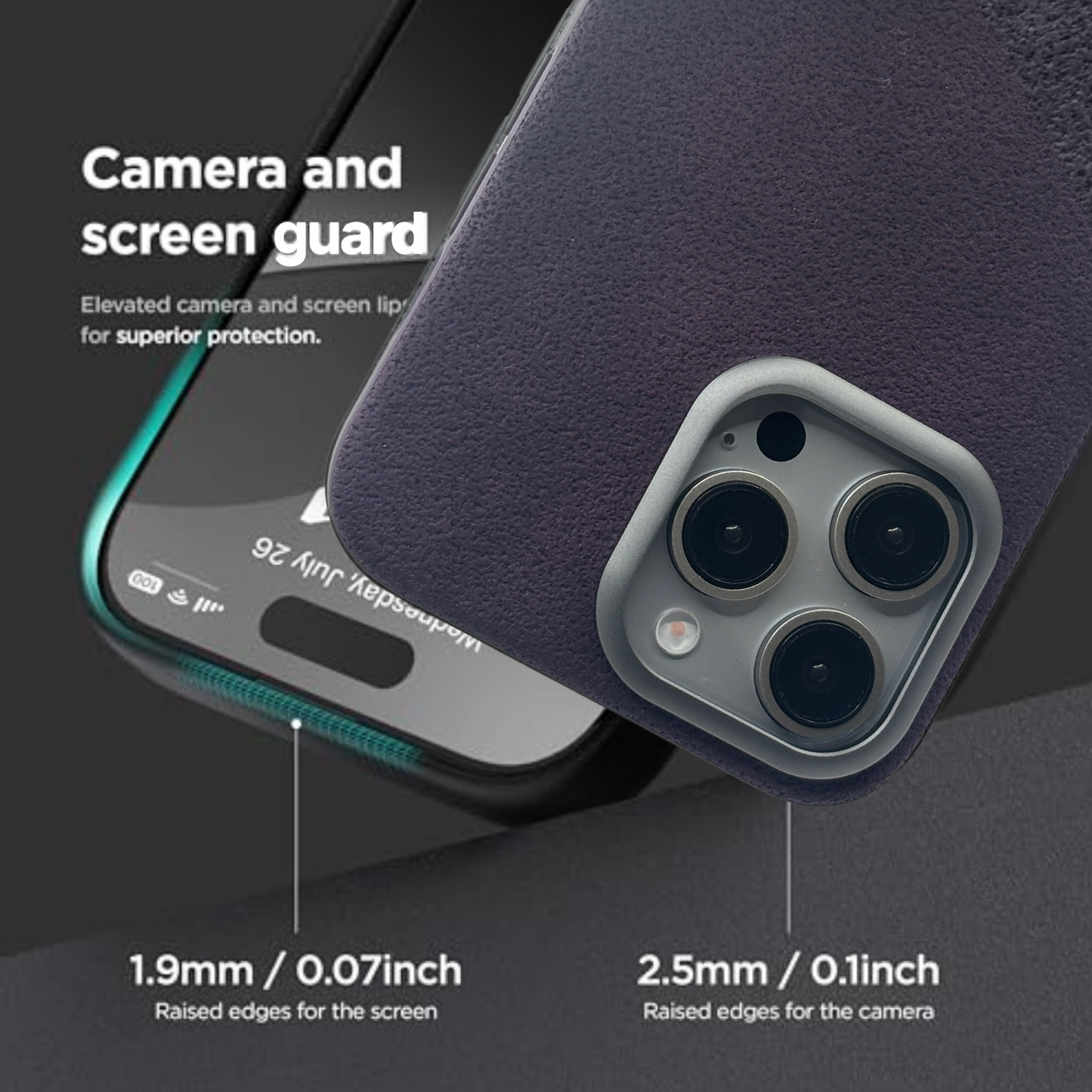 PU Leather i-Phone  Cover | Premium Synthetic Shockproof Case