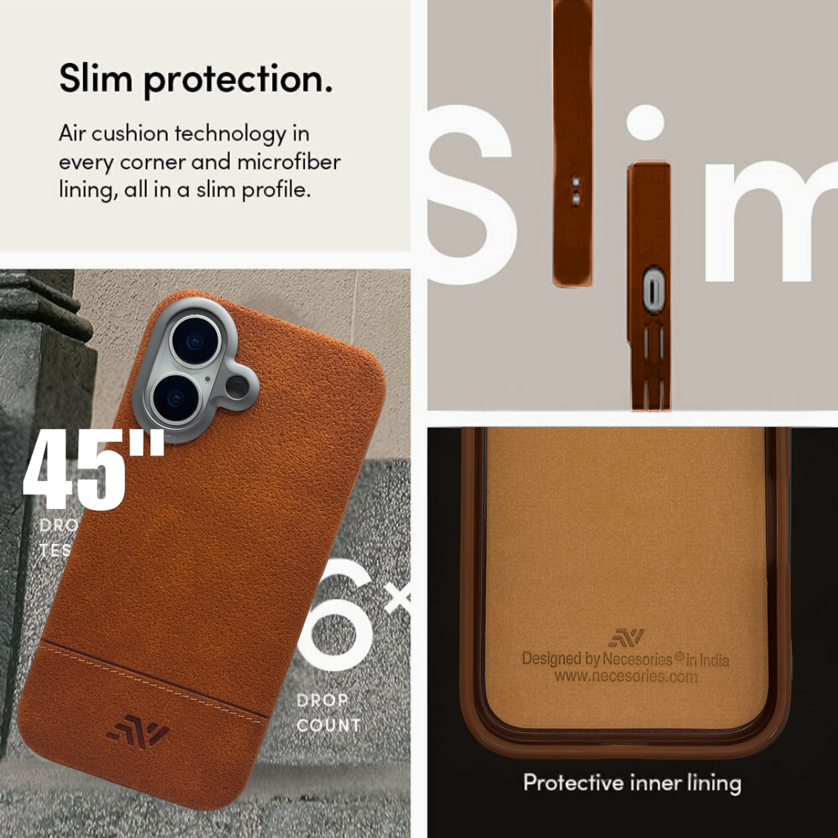 Necesories PU Leather Case for iPhone
