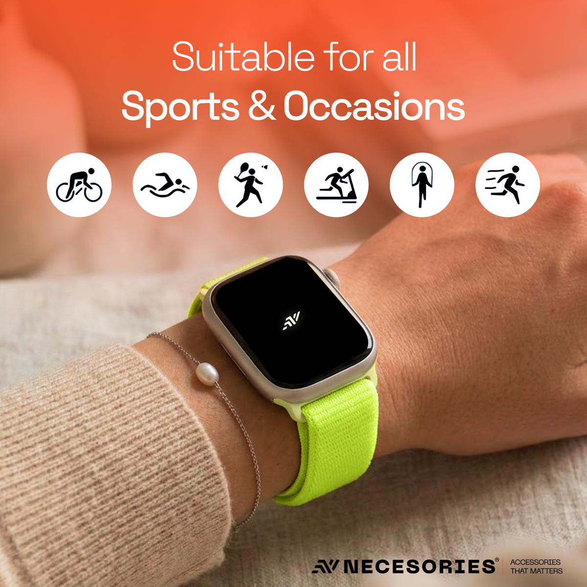Apple Watch Velcro Sport Nylon Strap