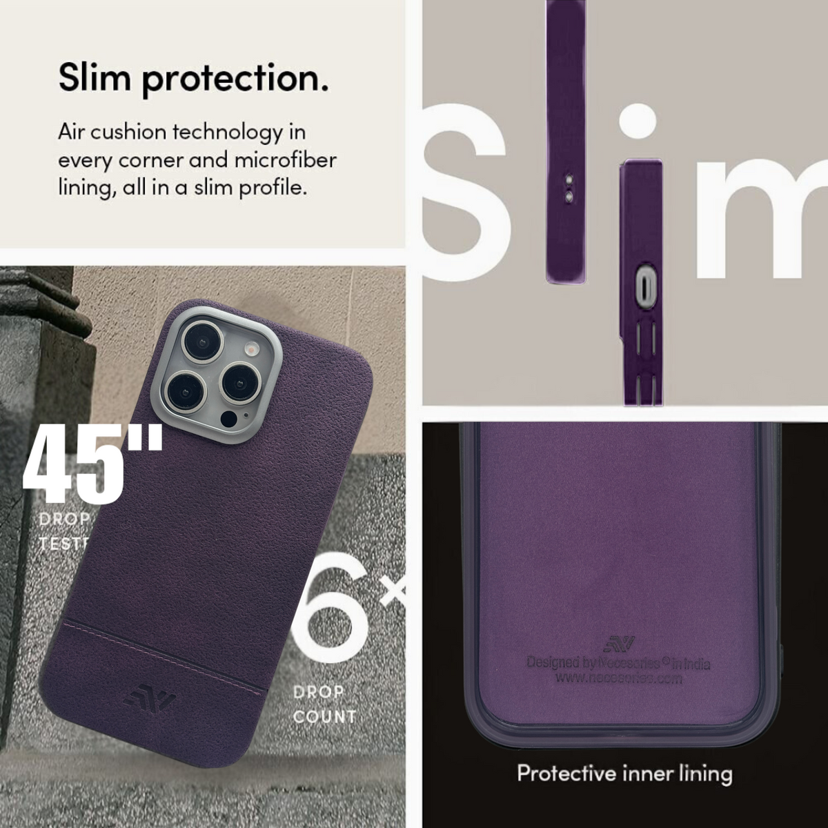 Necesories PU Leather Case for iPhone