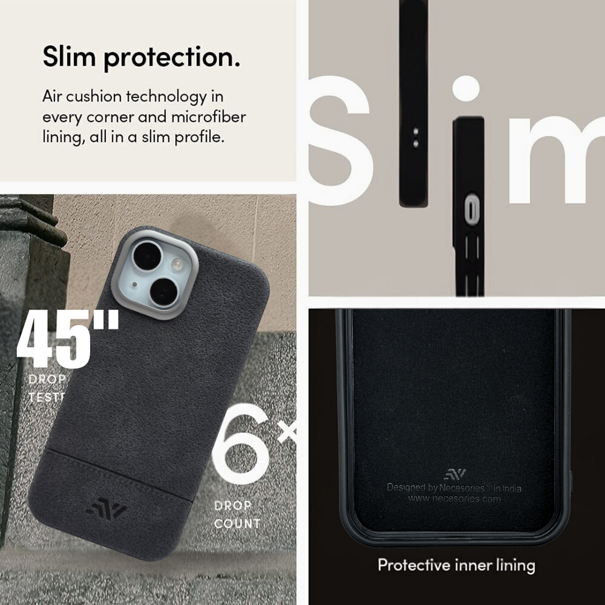 Necesories PU Leather Case for iPhone