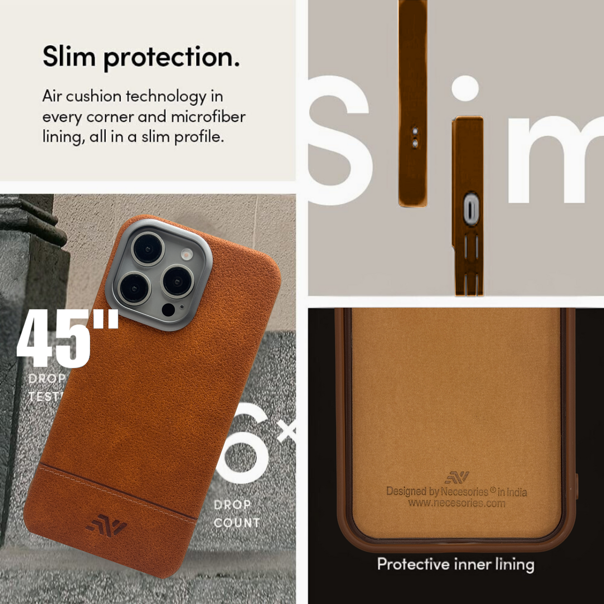 Necesories PU Leather Case for iPhone