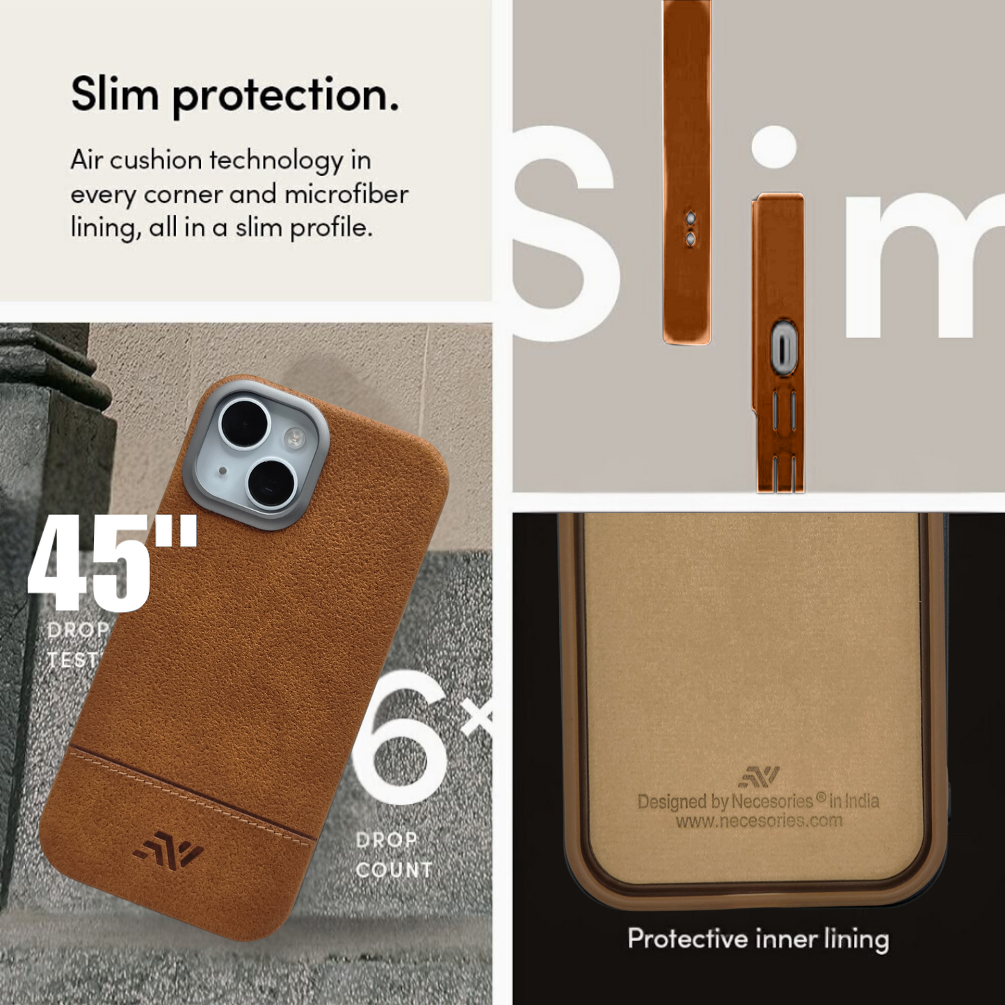 PU Leather i-Phone  Cover | Premium Synthetic Shockproof Case