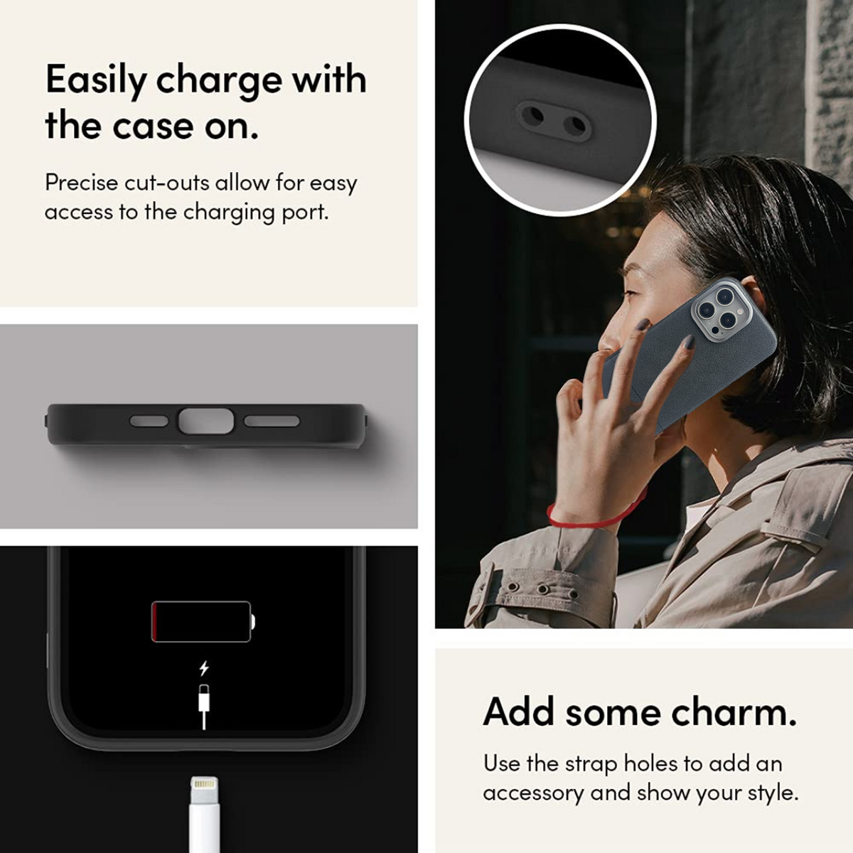 Necesories PU Leather Case for iPhone