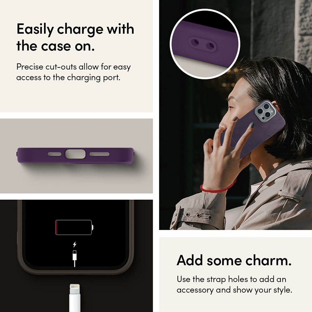 Necesories PU Leather Case for iPhone
