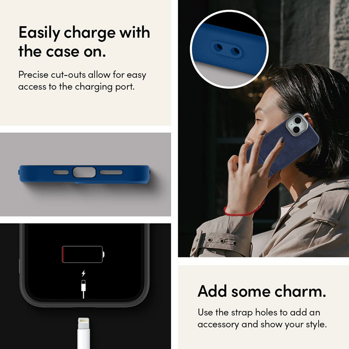 Necesories PU Leather Case for iPhone