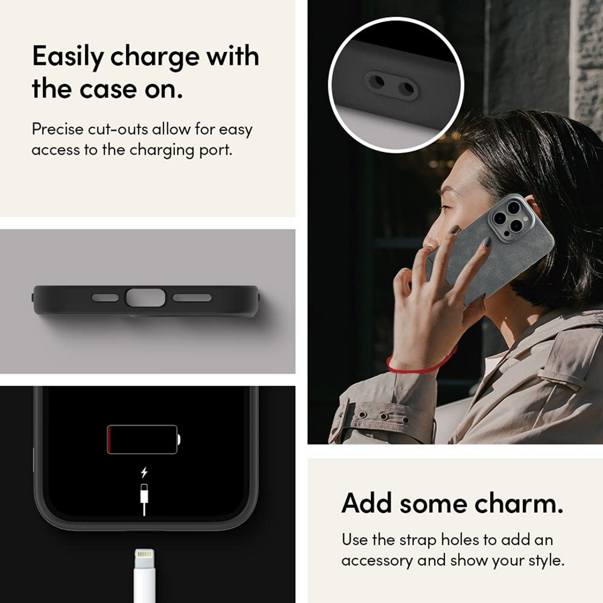 Necesories PU Leather Case for iPhone