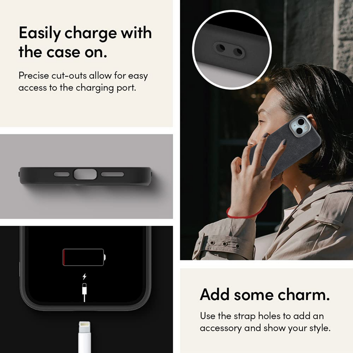 Necesories PU Leather Case for iPhone