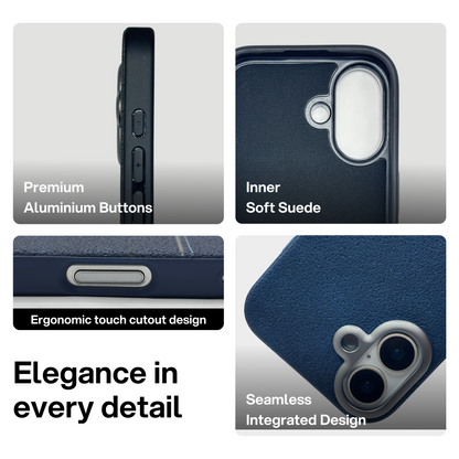 PU Leather i-Phone  Cover | Premium Synthetic Shockproof Case
