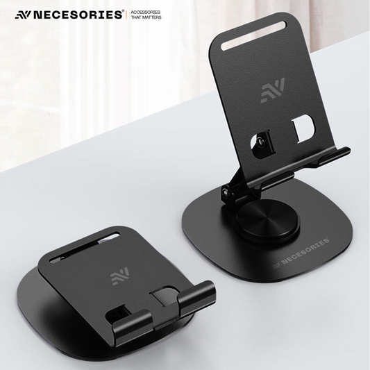 Portable Alloy 360 Degree Rotatable and Adjustable Mobile Stand for Desk