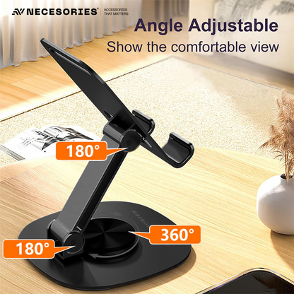 Portable Alloy 360 Degree Rotatable and Adjustable Mobile Stand for Desk