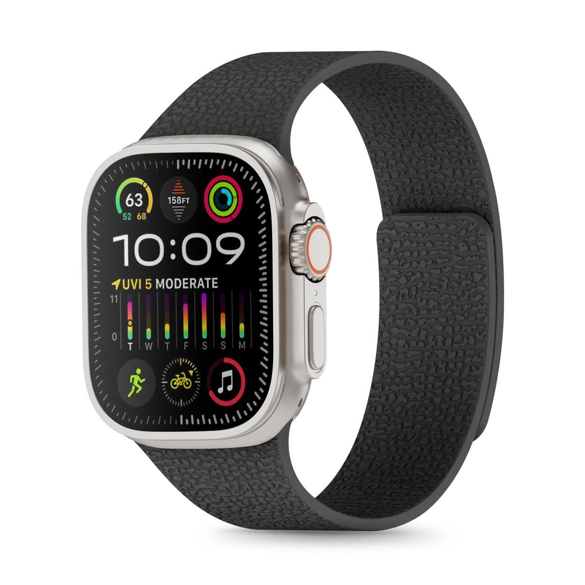 Apple Watch Magnetic Silicone Snap Strap
