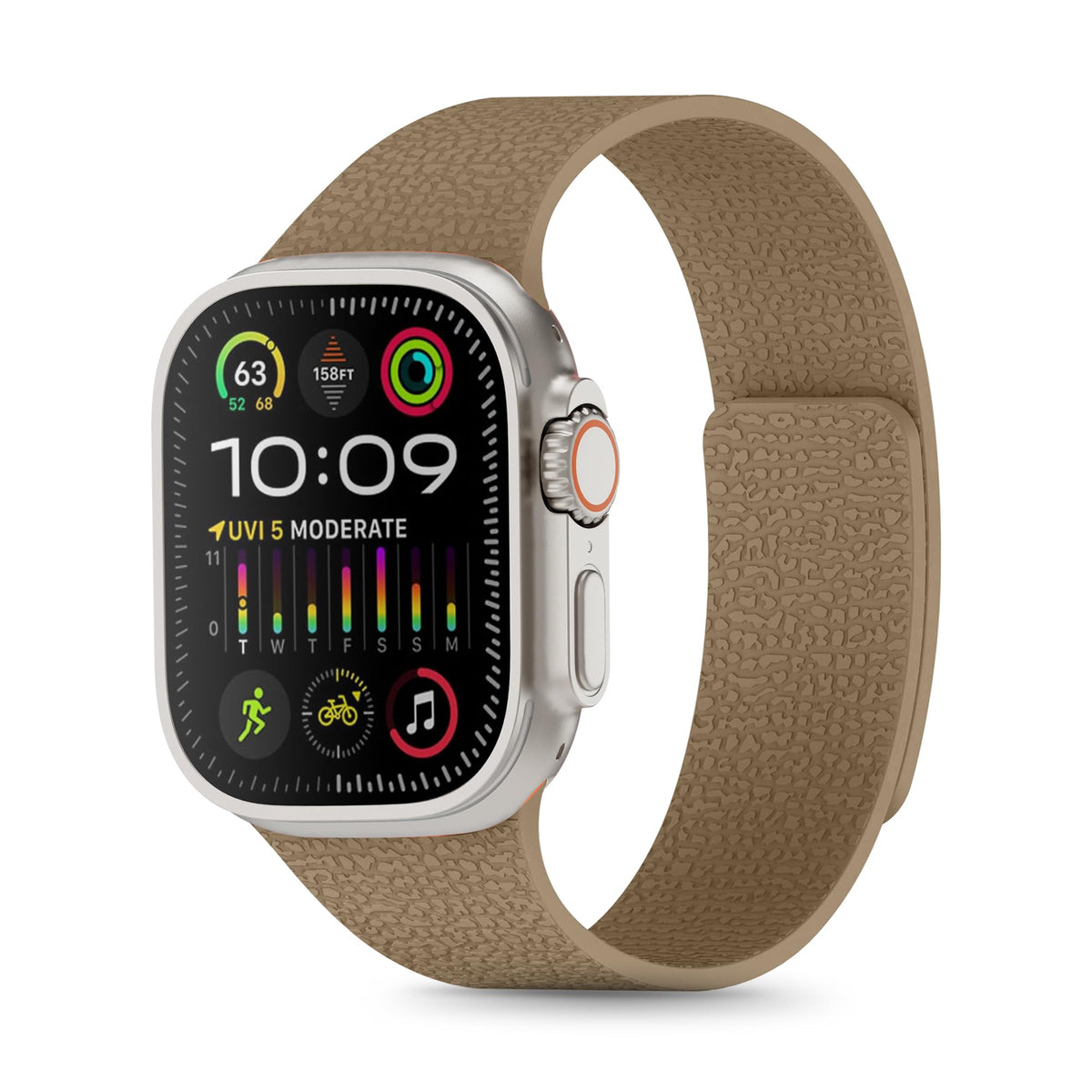 Apple Watch Magnetic Silicone Snap Strap