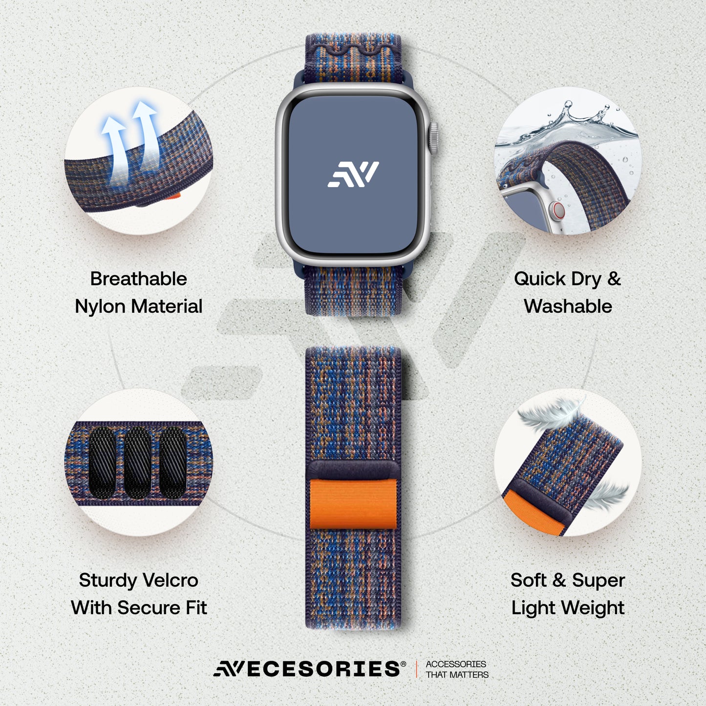 Nylon Velcro Sports Strap