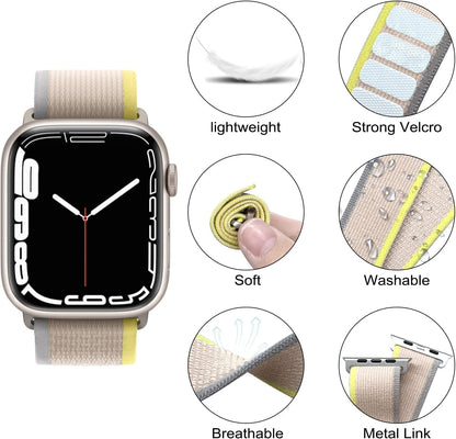 Nylon Weave  Pull Tab Iwatch Strap