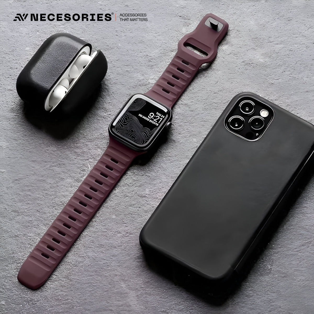 Apple Watch Silicone Rugged Armour Strap