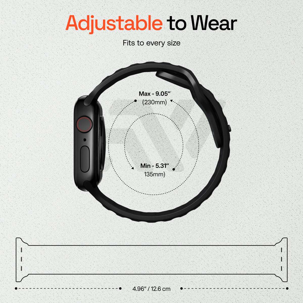 Apple Watch Silicone Rugged Armour Strap