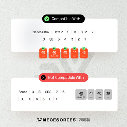 Necesories Magnetic Silicone Snap on Iwatch Strap