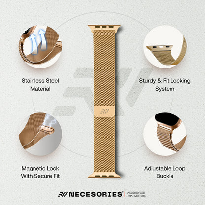 Magnetic Milanese Loop iWatch Strap
