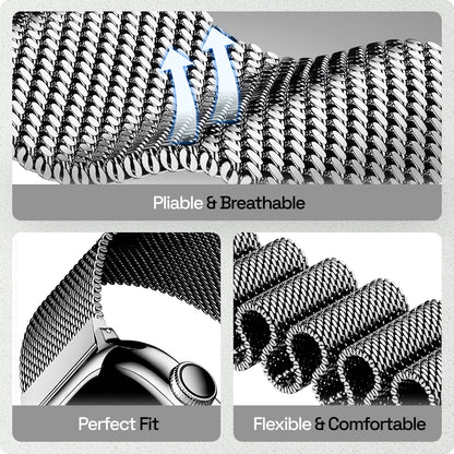 Magnetic Milanese Loop iWatch Strap