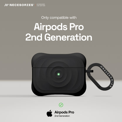 Silicone Ripple Airpods Pro Case with Ring Non Slip Coating Inside
