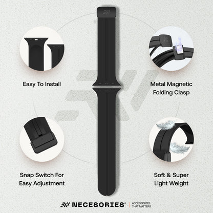 Silicon Magnet Folding Buckle Lock Strap