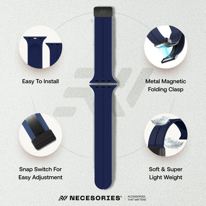 Silicon Magnet Folding Buckle Lock Strap