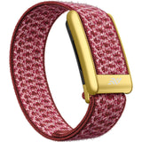 Whoop CloudWeave Wool Strap in Berry Crush, gold buckle