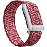 Whoop CloudWeave Wool Strap in Berry Crush, silver buckle