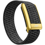 Whoop CloudWeave Wool Strap in Espresso, gold buckle