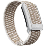 Whoop CloudWeave Wool Strap in Latte, silver buckle