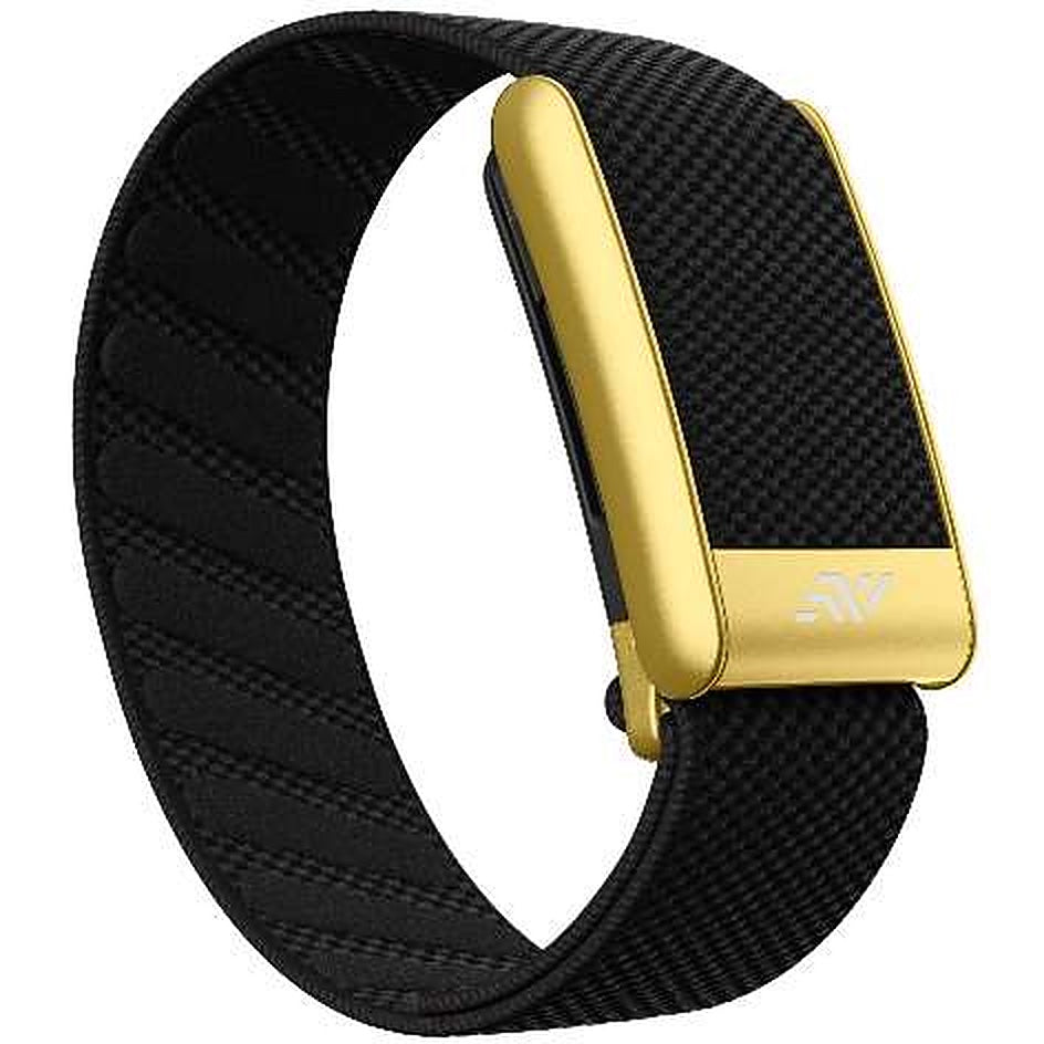 Whoop Go-To Strap in Carbon, gold buckle